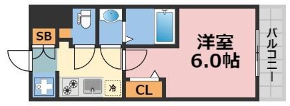 エステムコート心斎橋centralの物件間取画像